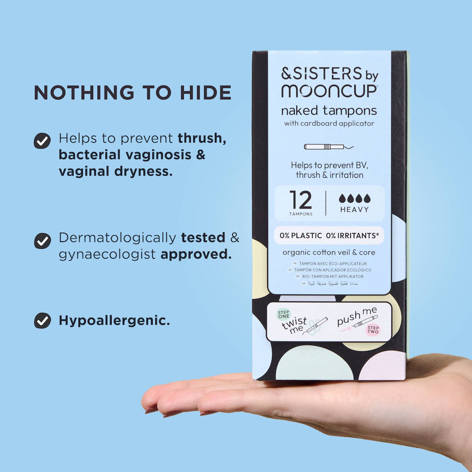 Eco - Applicator Tampons | Heavy (12 pack) | Plastic - free - REGN