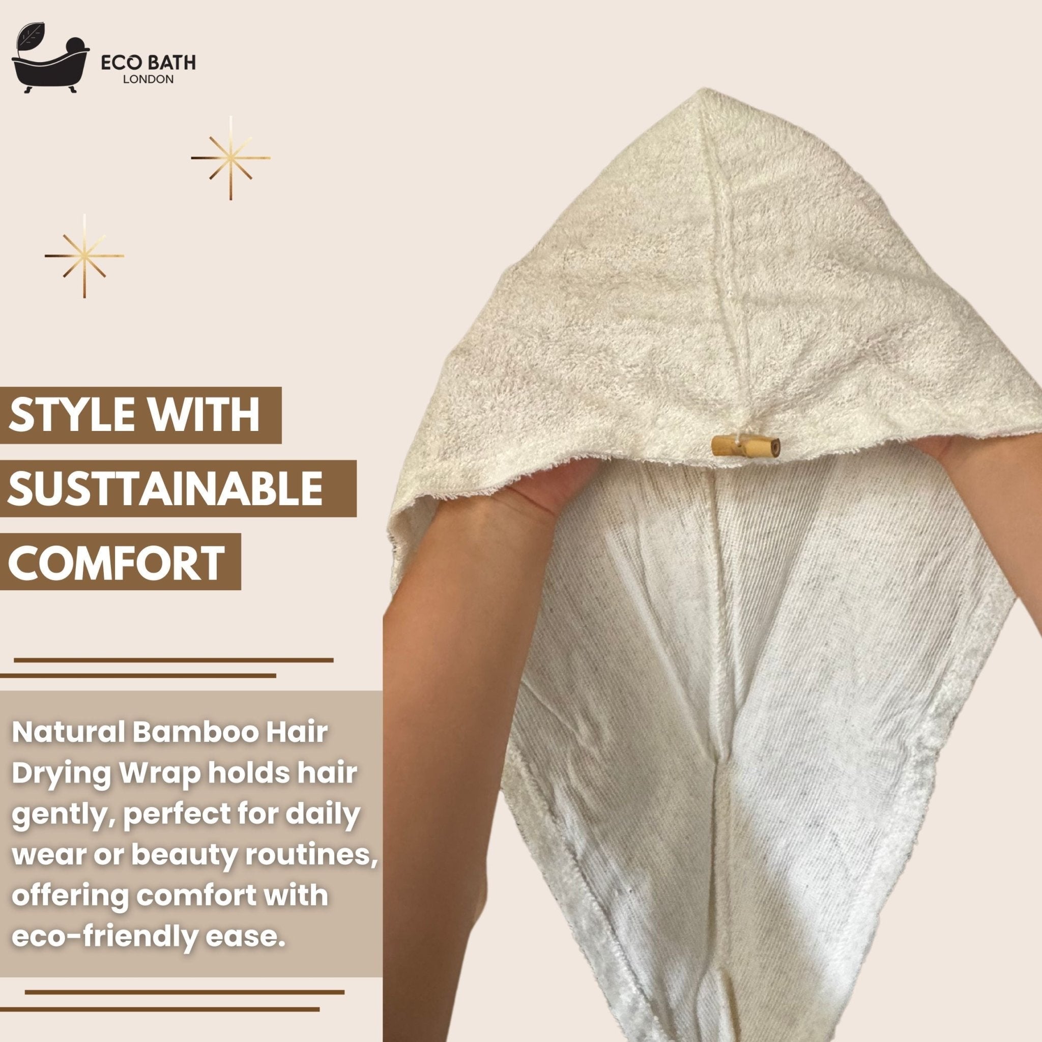 Eco Bath Bamboo Hair Drying Wrap - REGN