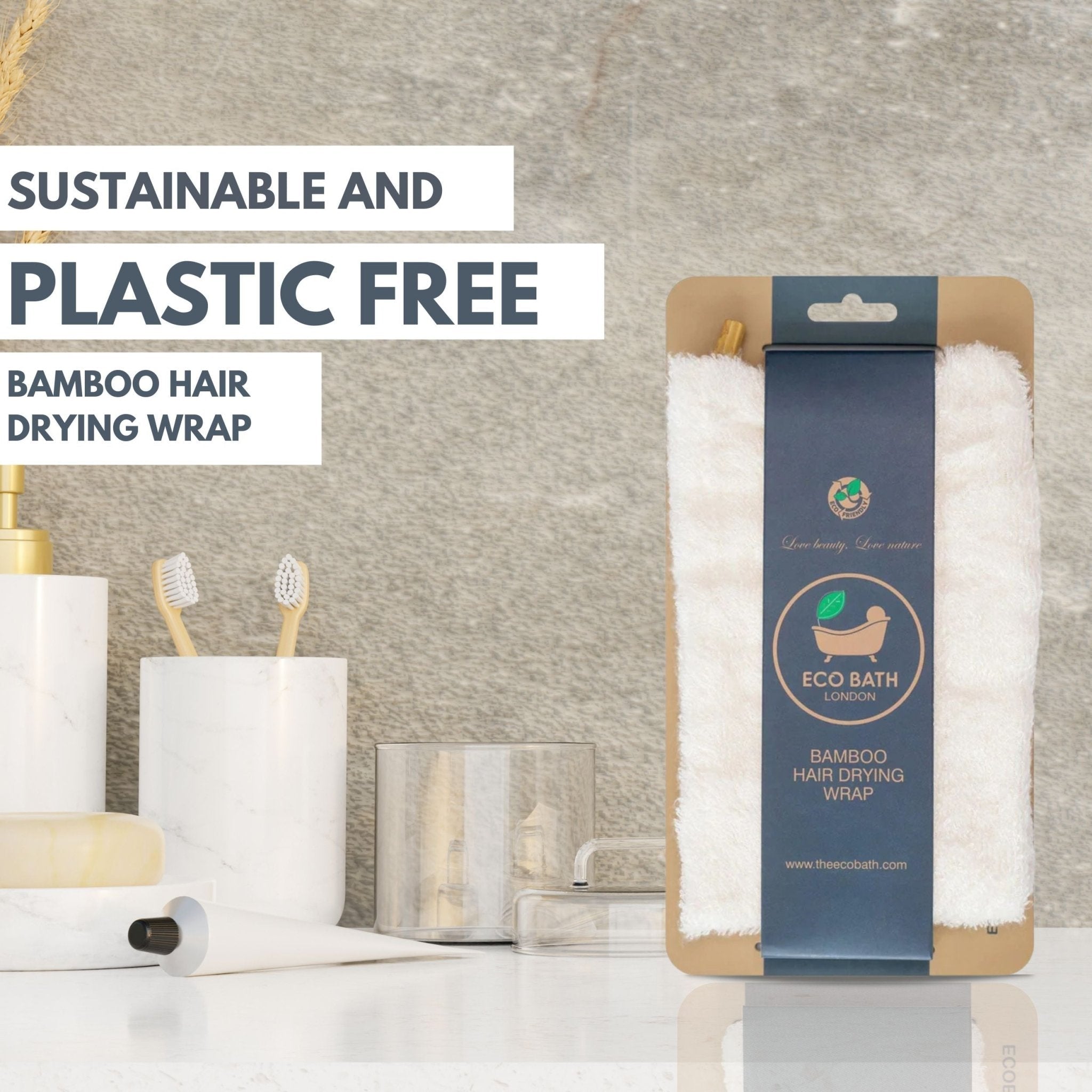 Eco Bath Bamboo Hair Drying Wrap - REGN
