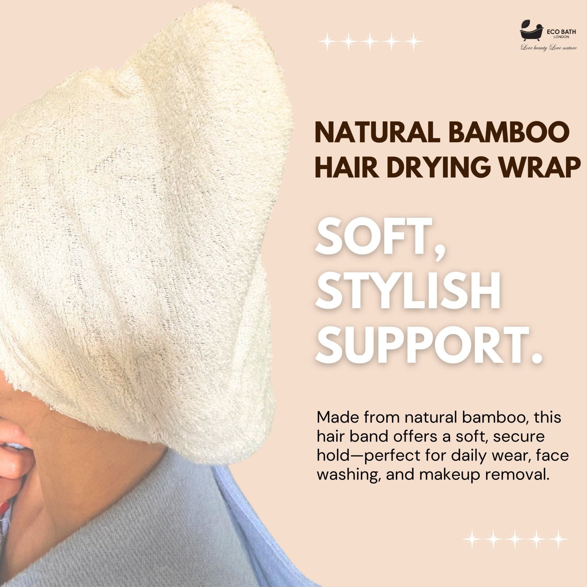 Eco Bath Bamboo Hair Drying Wrap - REGN