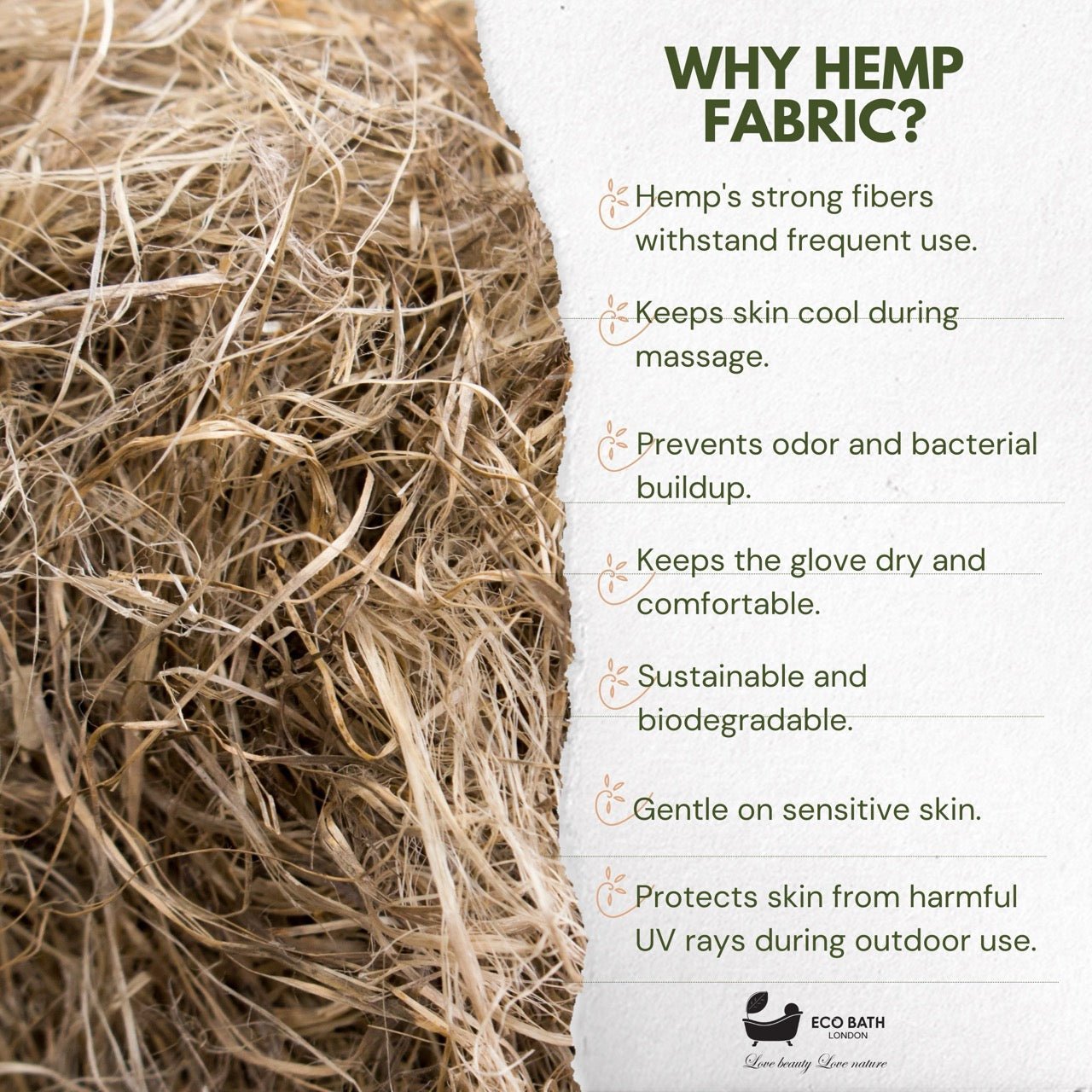 Eco Bath Hemp Massage Glove - REGN