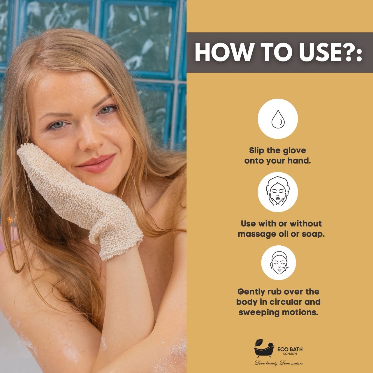 Eco Bath Hemp Massage Glove - REGN