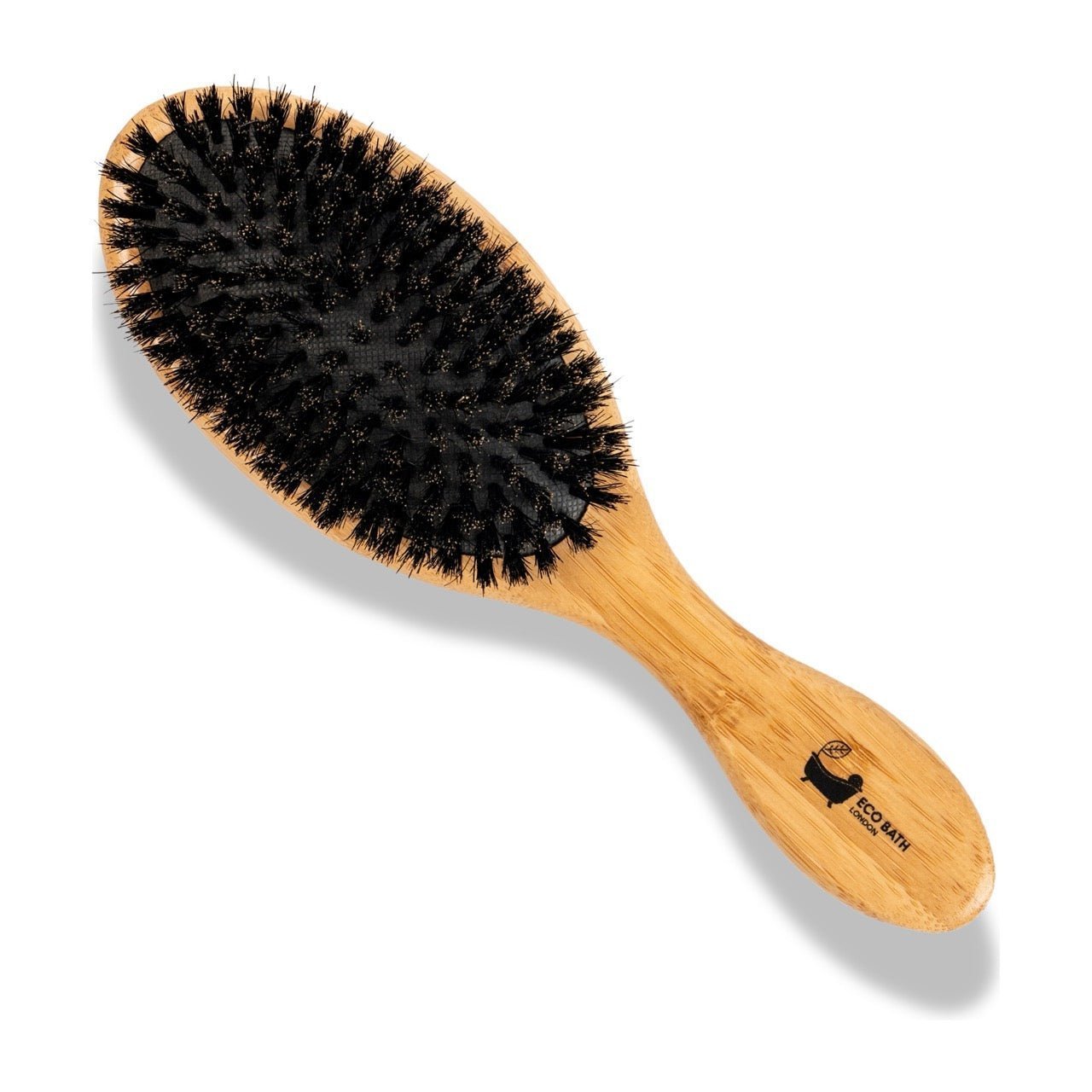 Eco Bath London Bamboo Hair Brush with Boar Bristles - Eco-Friendly Detangling Hairbrush for All Hair Types - REGN