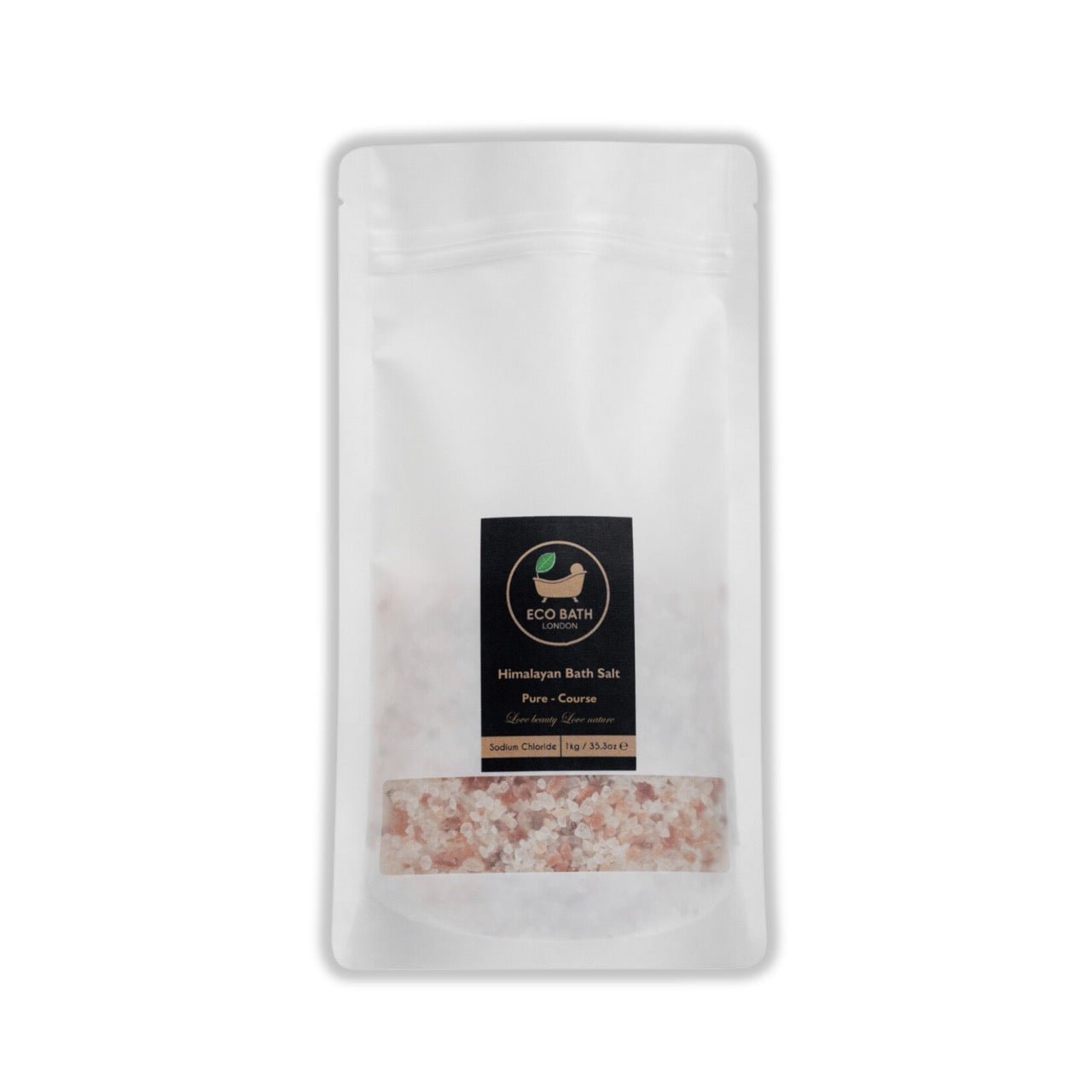 Eco Bath London Himalayan Bath Salt Course Plain - 1 KG - REGN