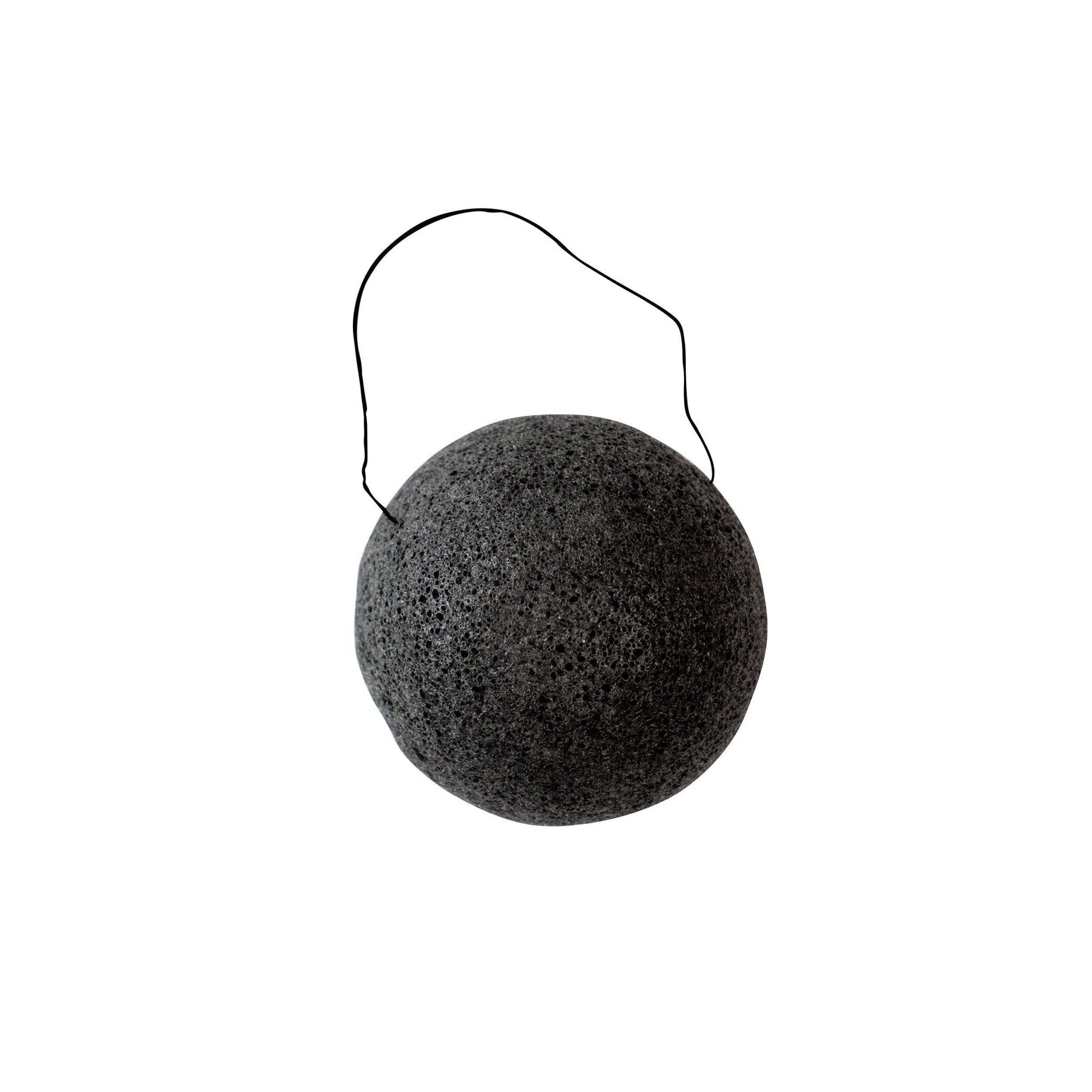 Eco Bath London Konjac Sponge Charcoal - Natural Exfoliating Sponge for Facial Deep Cleansing - REGN
