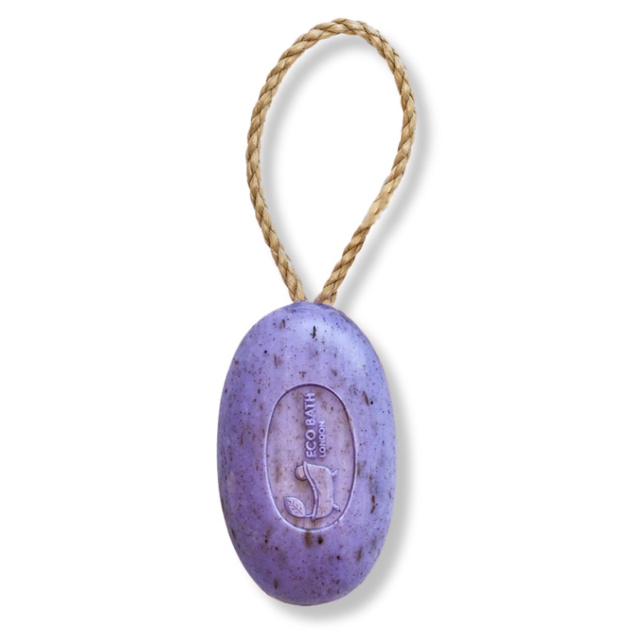 Eco Bath London Lavender Soap on a Rope 220g - Luxurious and Eco Friendly Relaxing Body Wash Bar with Shea Butter - REGN