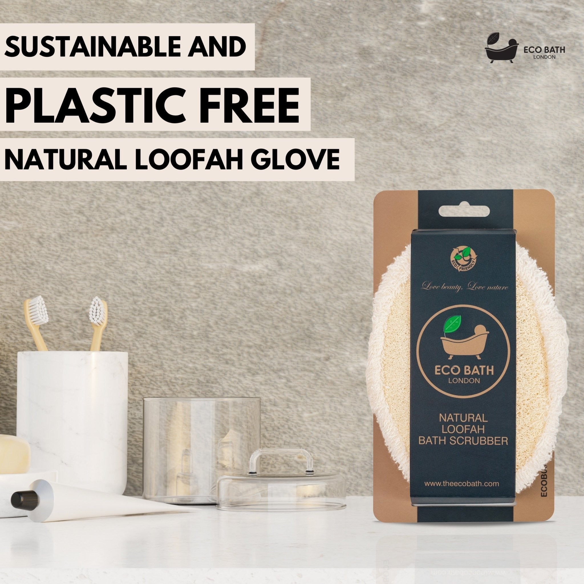 Eco Bath London Natural Loofah Bath Scrubber - REGN