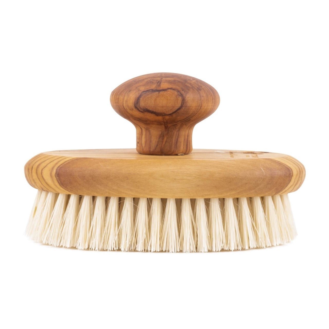 Eco Bath London Natural Sisal Olive Wood Hand Brush - Premium Olive Wood Sisal Hand Brush - REGN