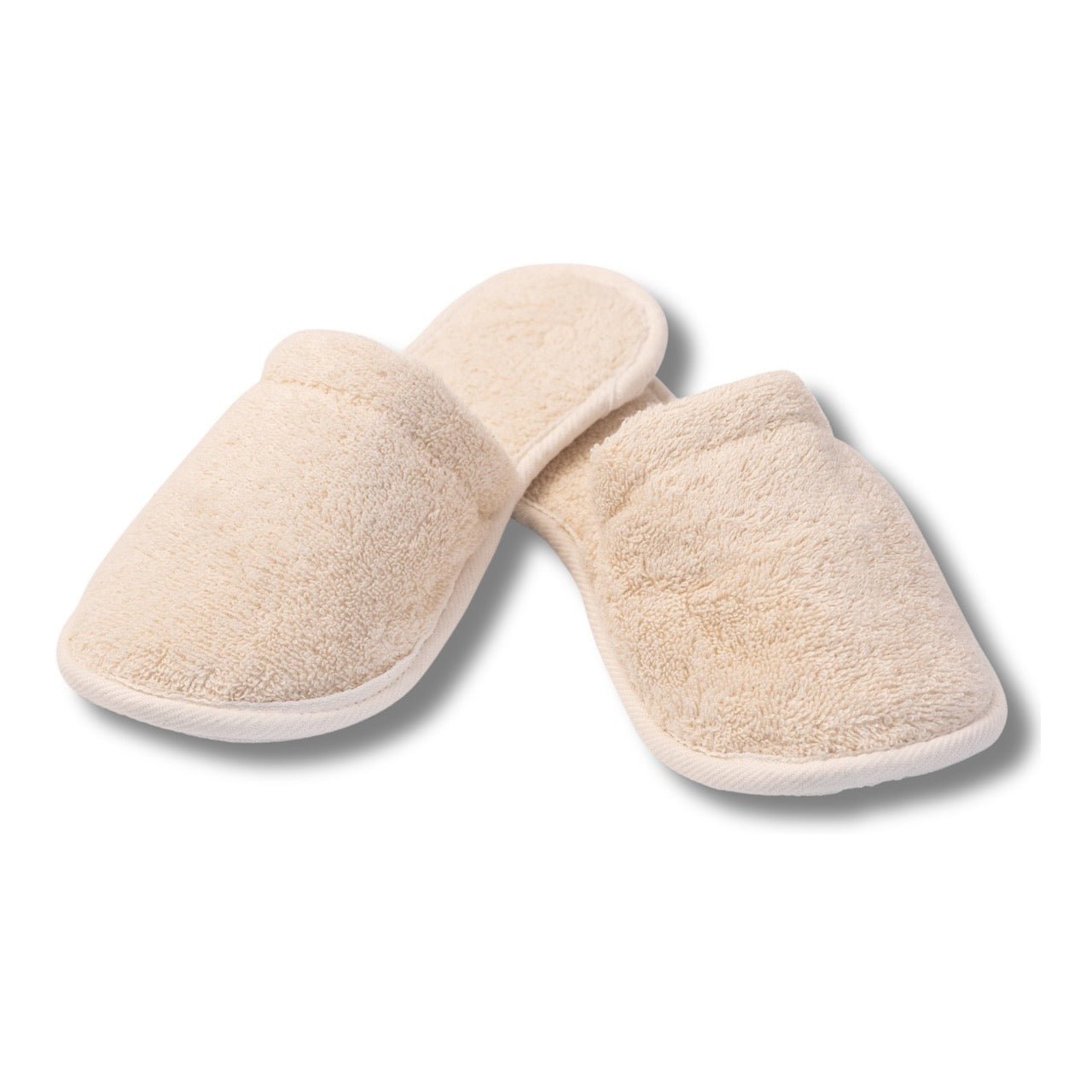 Eco Bath London Natural Towelling Slippers - GOTS Certificated Luxury 100% Organic Cotton Indoor Slippers for Bath and Home - REGN