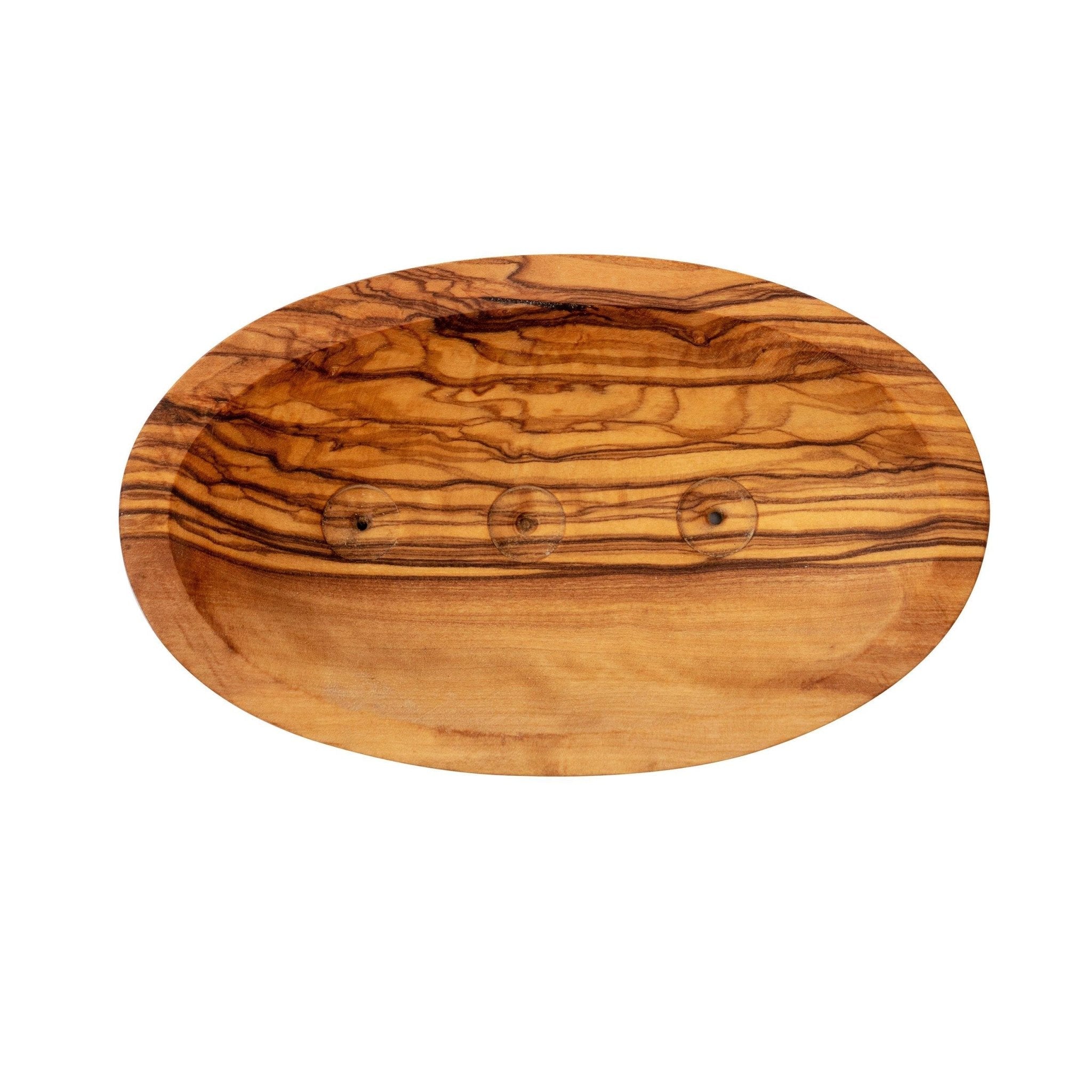 Eco Bath London Natural Wooden Soap Dish Collection - Olive Wood and Bamboo Variations, Eco-Friendly Soap Dish Holders for Bathroom - REGN