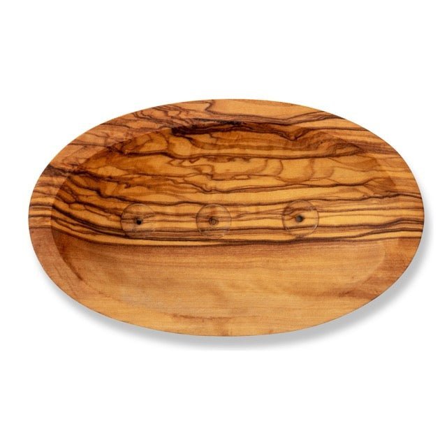 Eco Bath London Olive Wood Boat Shape Soap Dish - REGN