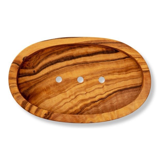 Eco Bath London Olive Wood Oval Soap Dish - REGN