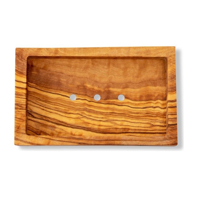 Eco Bath London Olive Wood Rectangle Soap Dish - REGN