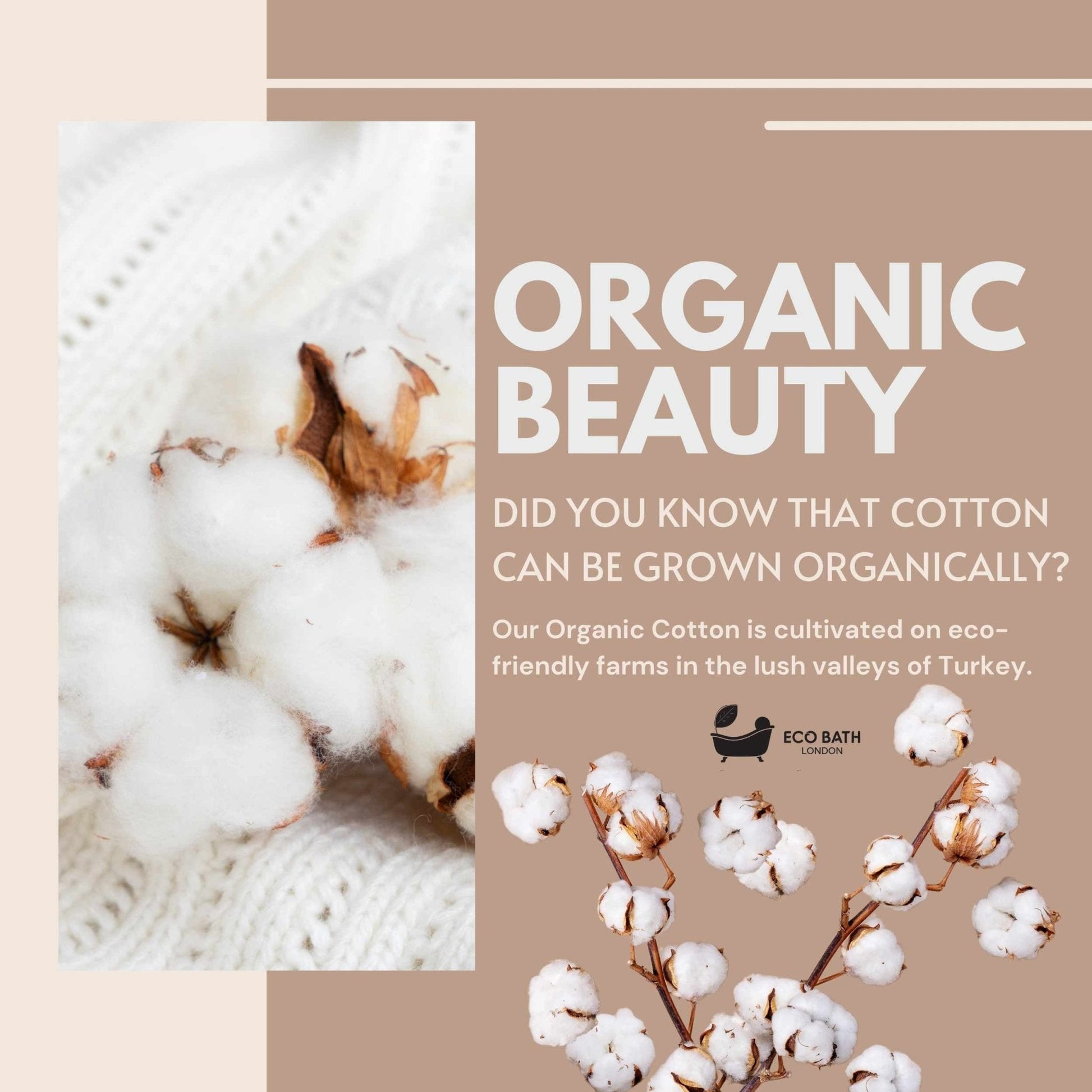 Eco Bath London Organic Cotton Hand Towel - 50x100cm - REGN