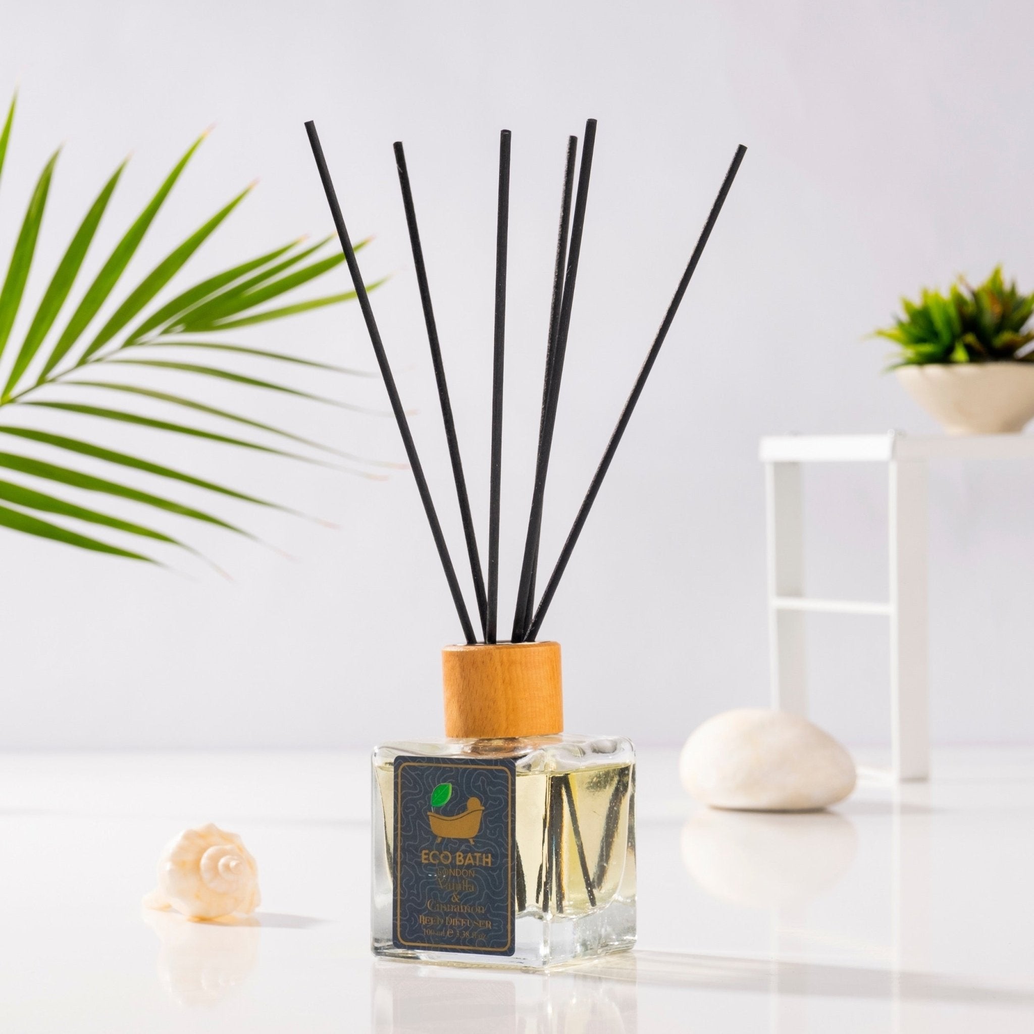 Eco Bath London Reed Diffuser Collection - Luxurious Home Fragrance, Long-Lasting Room Diffusers with Natural Essential Oils, 100ml (3.38 Fl.Oz), Multiple Scents Available - REGN