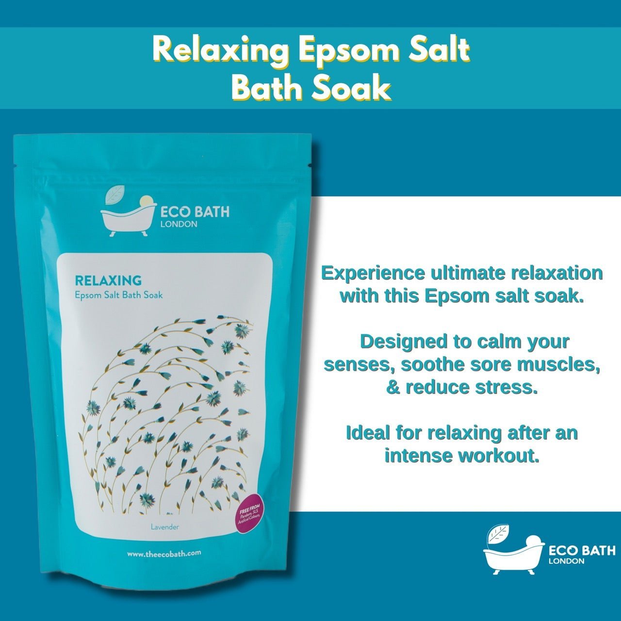 Eco Bath London Relaxing Epsom Salt Bath Soak - Pouch - REGN