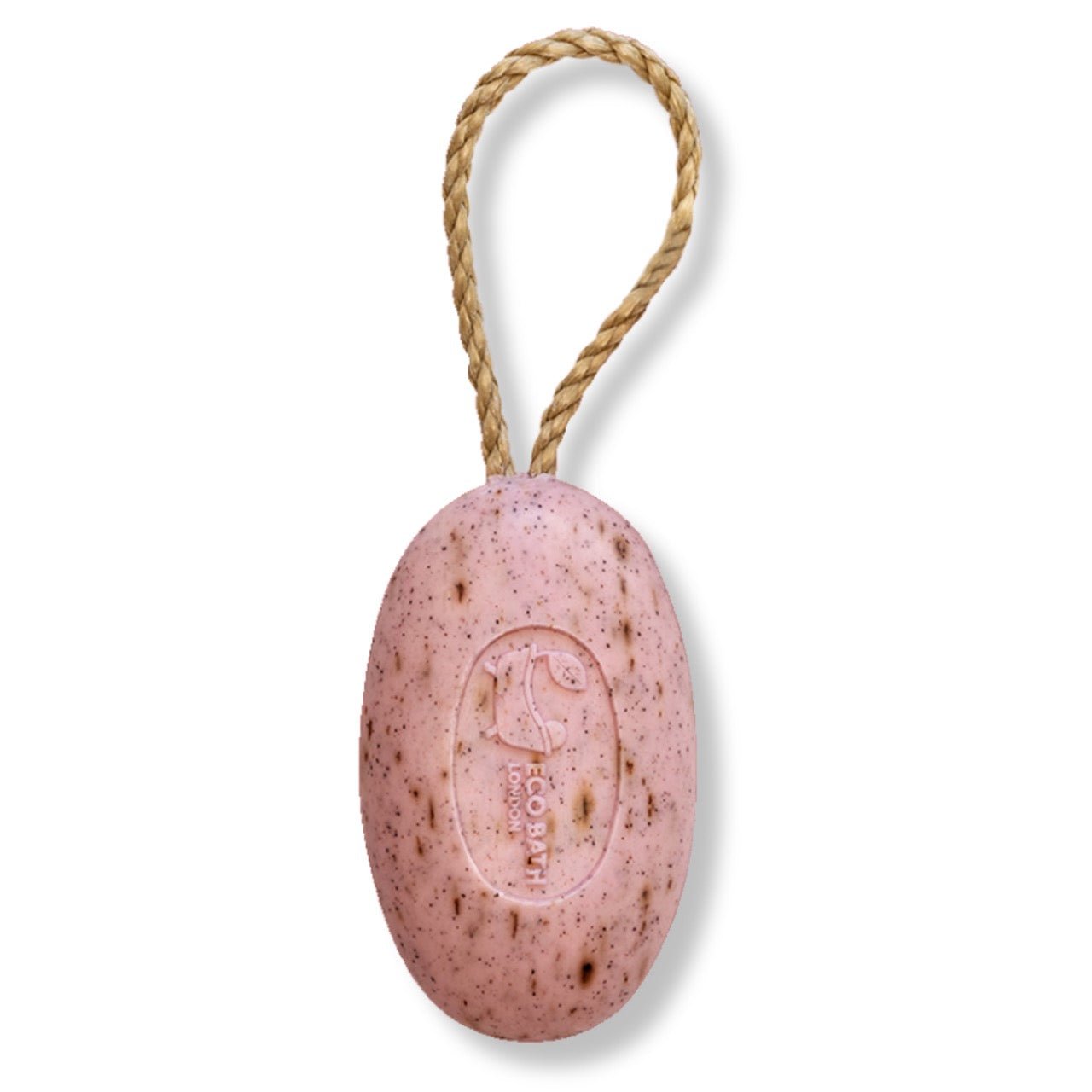 Eco Bath London Rose Soap on a Rope 220g - Luxurious and Eco Friendly Body Wash Bar with Shea Butter - REGN