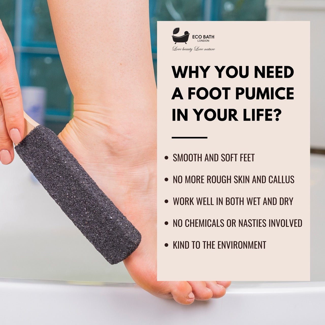 Eco Bath Natural Pumice Foot Files - REGN