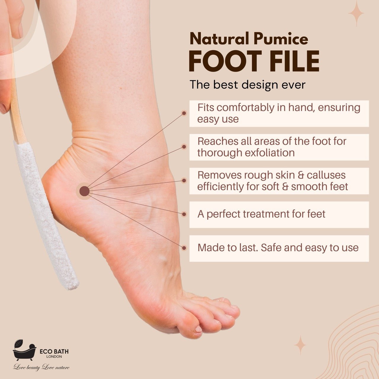 Eco Bath Natural Pumice Foot Files - REGN