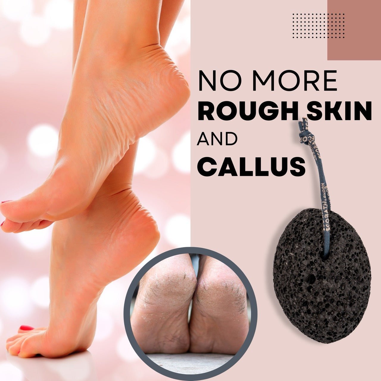 Eco Bath Natural Pumice Volcanic Stone (Smooth with Rope) - REGN