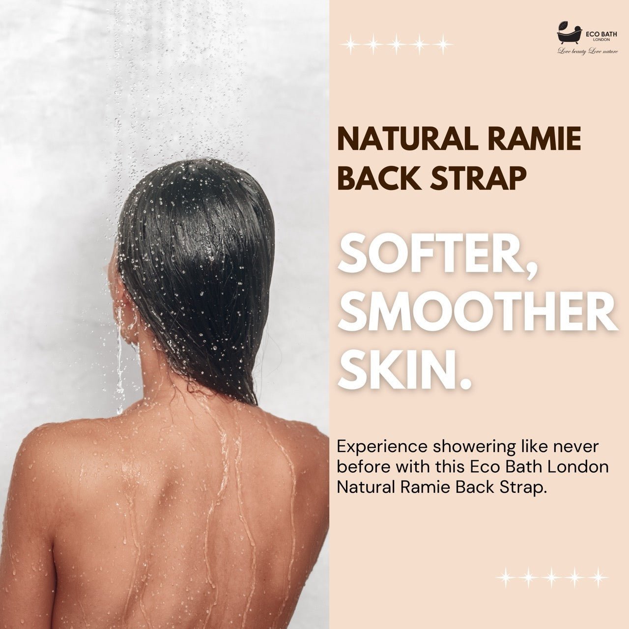 Eco Bath Natural Ramie Back Strap - REGN