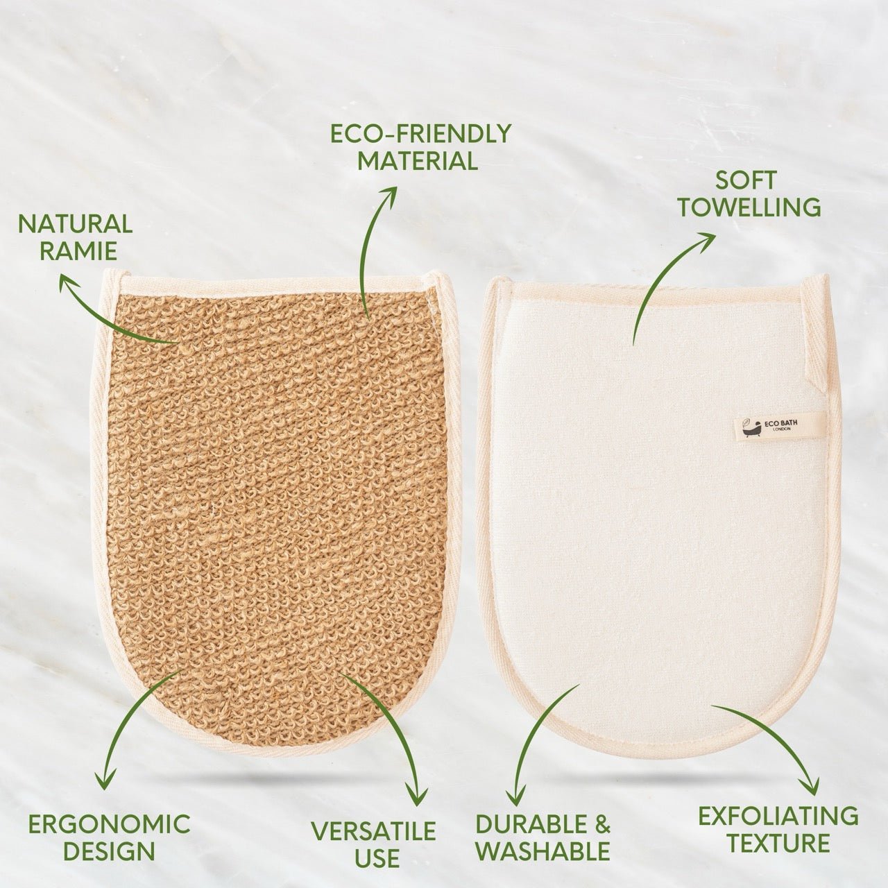 Eco Bath Natural Ramie Bath Mitt - REGN