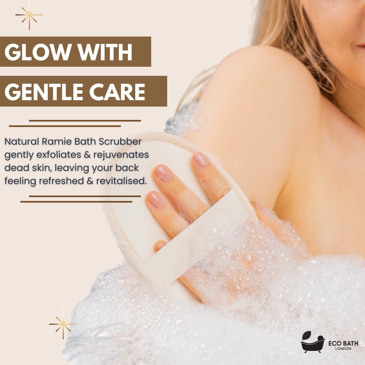 Eco Bath Natural Ramie Bath Scrubber - REGN