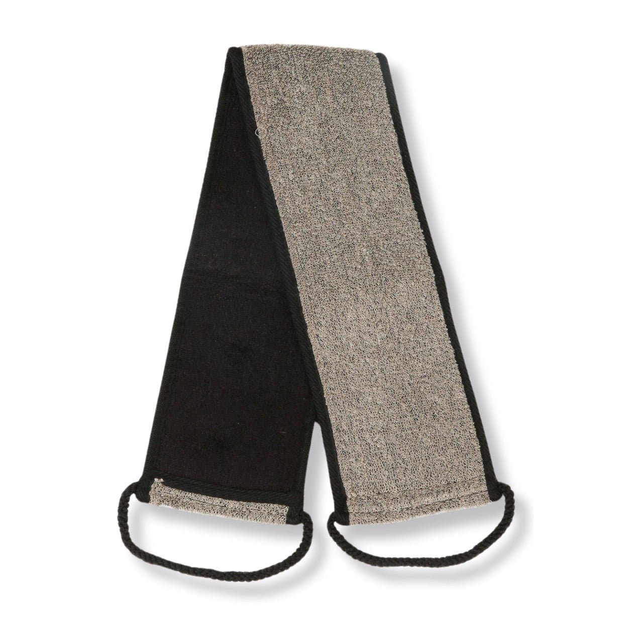 Eco Bath Natural Sisal Hemp Back Strap Black - REGN