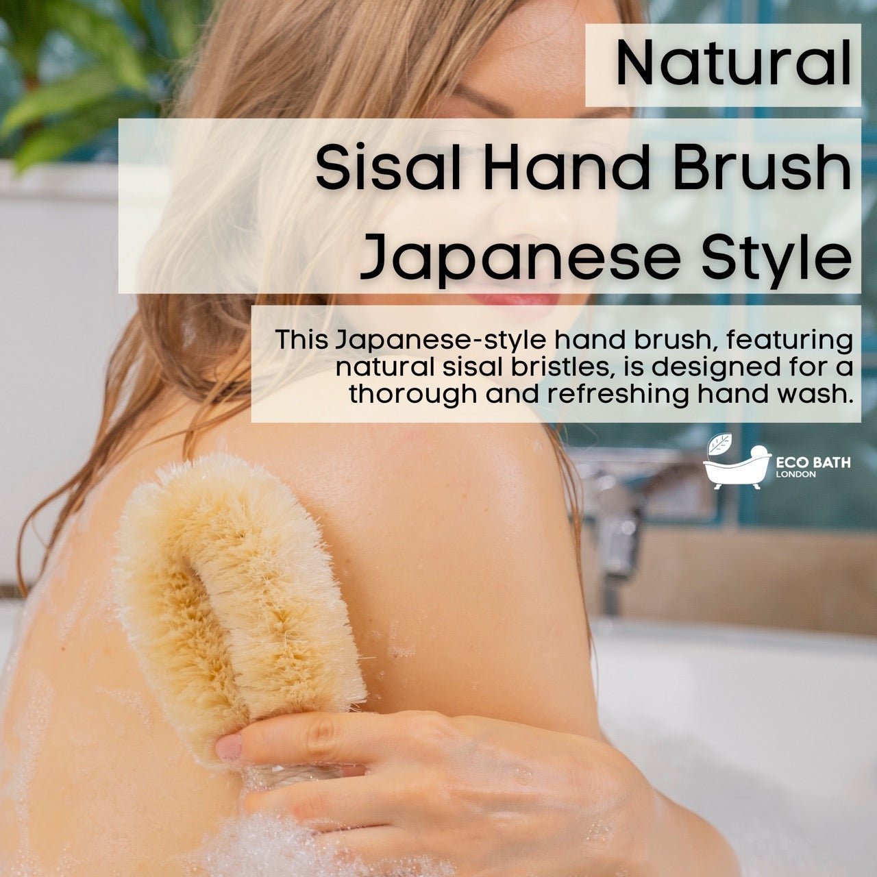 Eco Bath Natural Sisal Round Brush Japanese Style - REGN