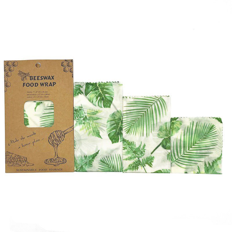 Eco Beeswax Food Wraps, Reusable Food Covers - Choice Of Designs - Pack Of 3 - REGN