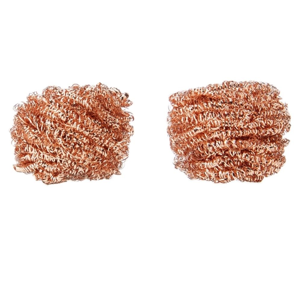 Eco Copper Scourers 2 - Pack | Recyclable Antibacterial Scrubbers - REGN