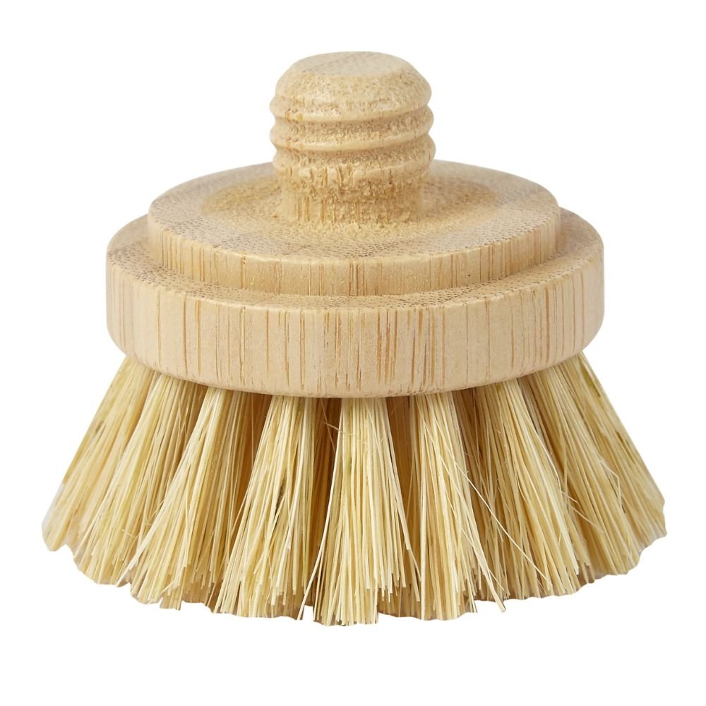Eco - Friendly Modular Bamboo Dish Brush with Replaceable Heads – Sisal & Coconut Bristles - REGN