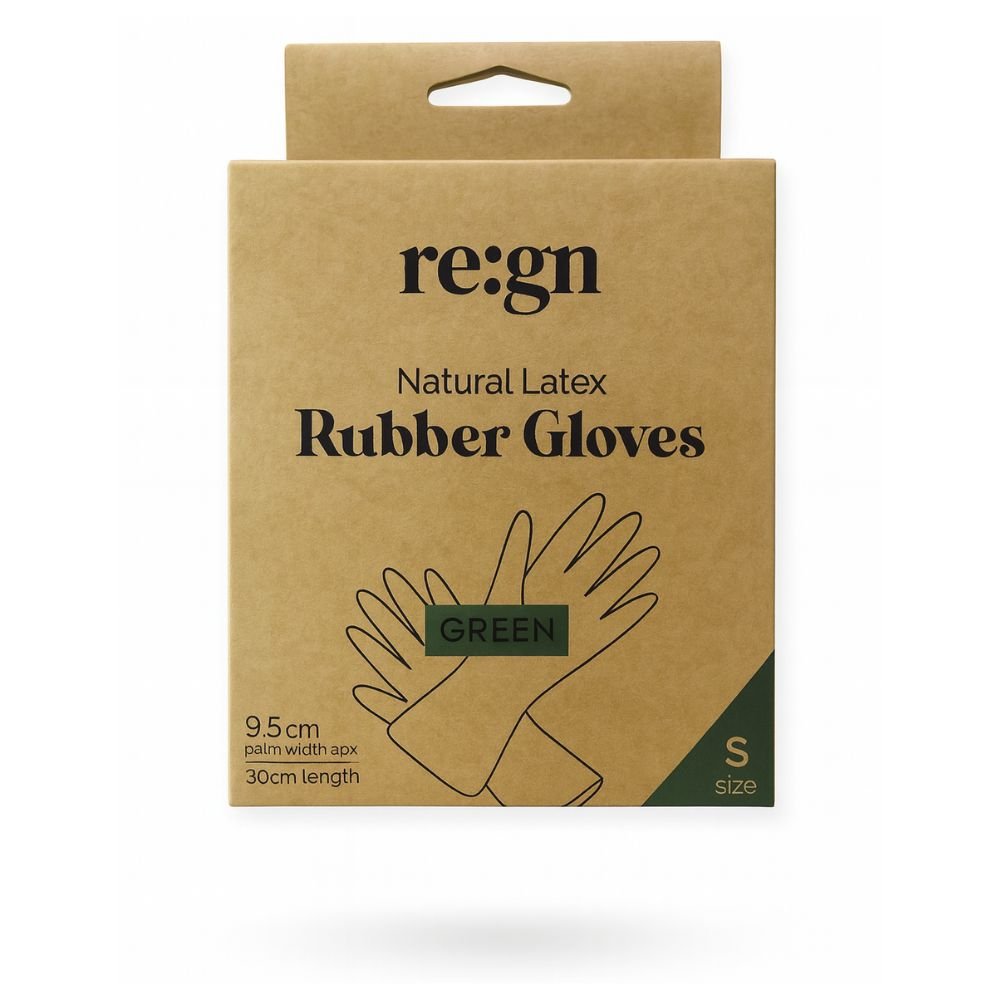 Eco - Friendly Natural Latex Reusable Rubber Gloves | Sizes S–XL available - REGN
