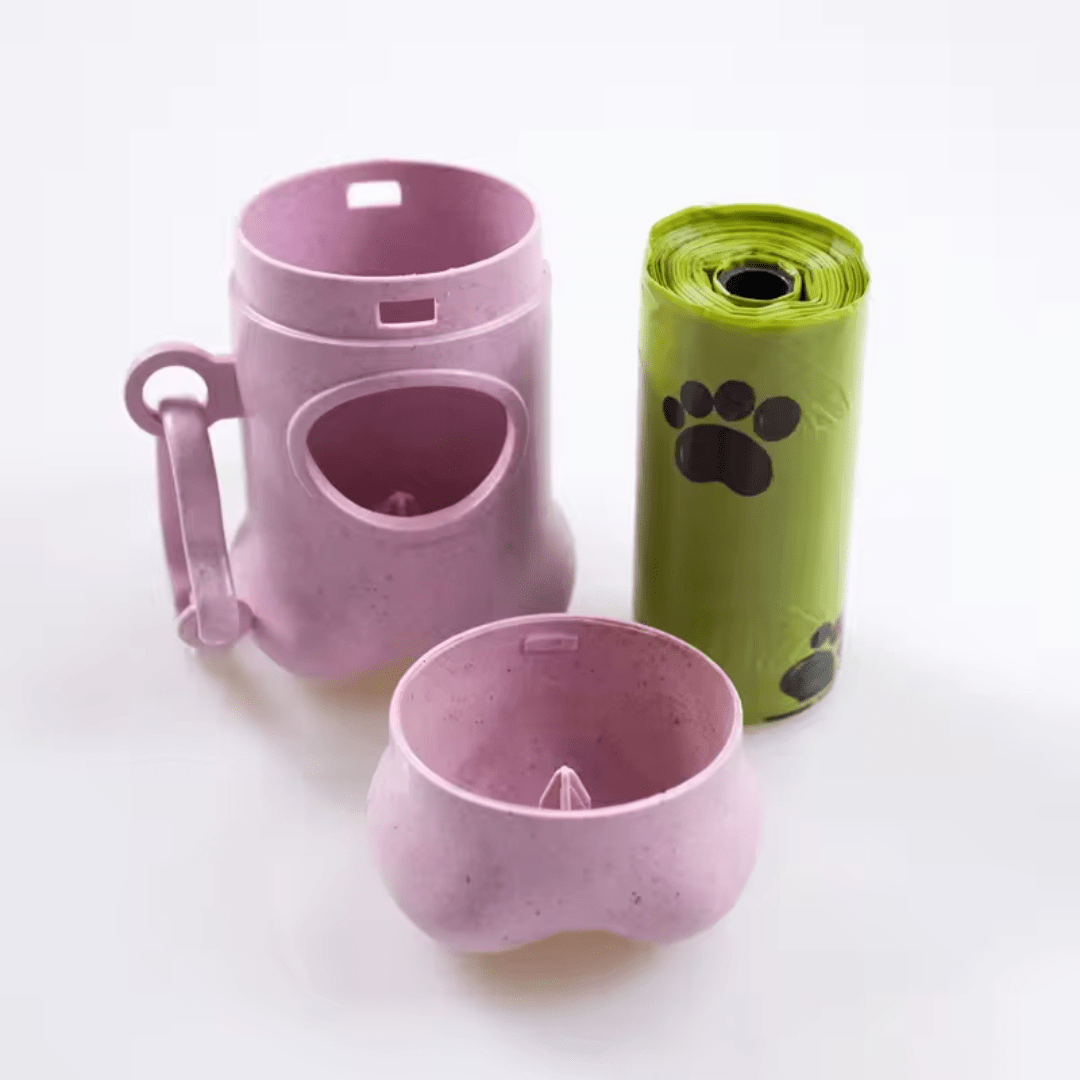 Eco - Friendly Poop Bag Dispenser & Bags – Made from Wheat Straw Fiber - REGN