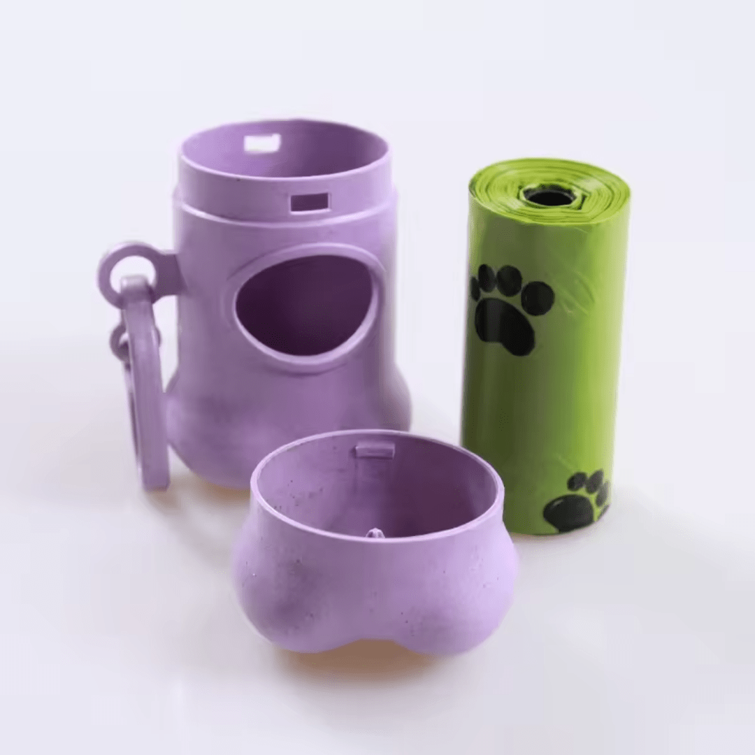 Eco - Friendly Poop Bag Dispenser & Bags – Made from Wheat Straw Fiber - REGN