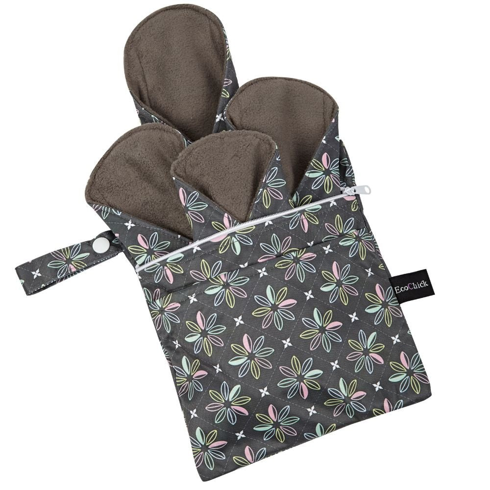 EcoChick Eco - Friendly Reusable Sanitary Pads – Pastel Flowers - REGN