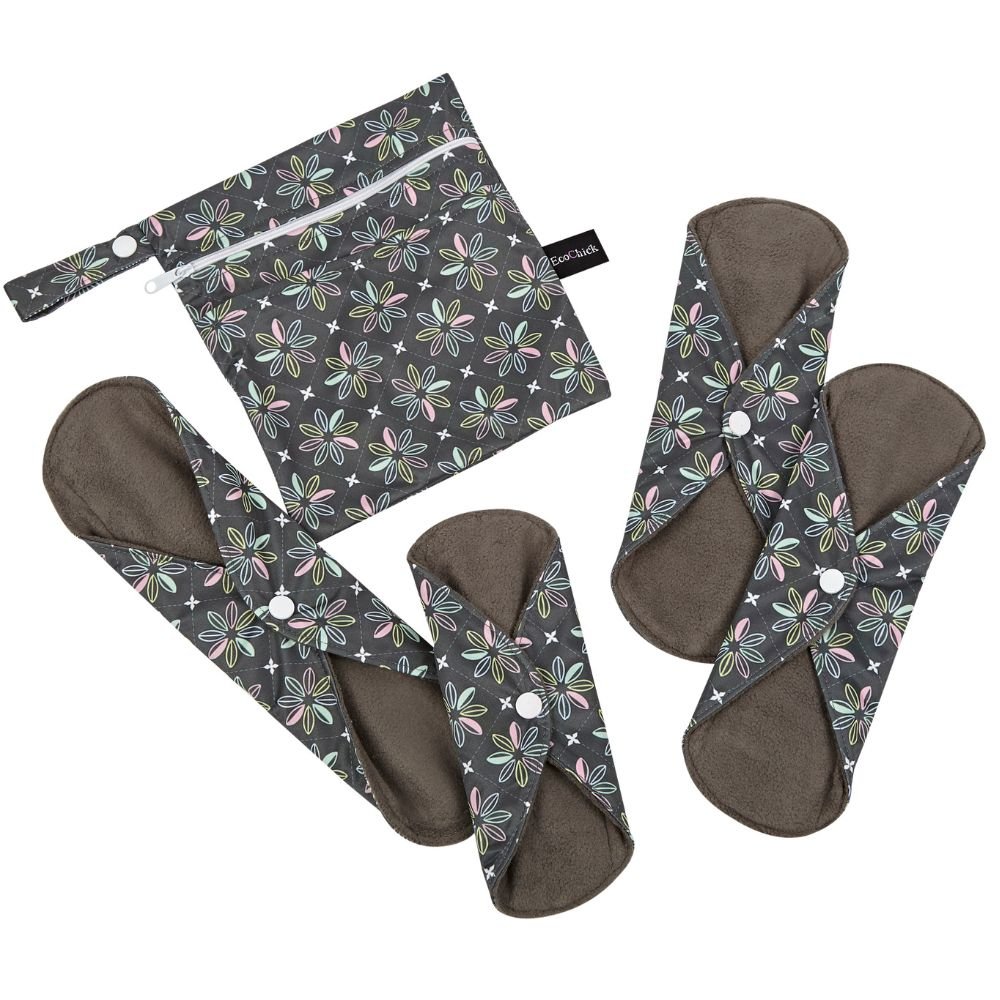 EcoChick Eco - Friendly Reusable Sanitary Pads – Pastel Flowers - REGN