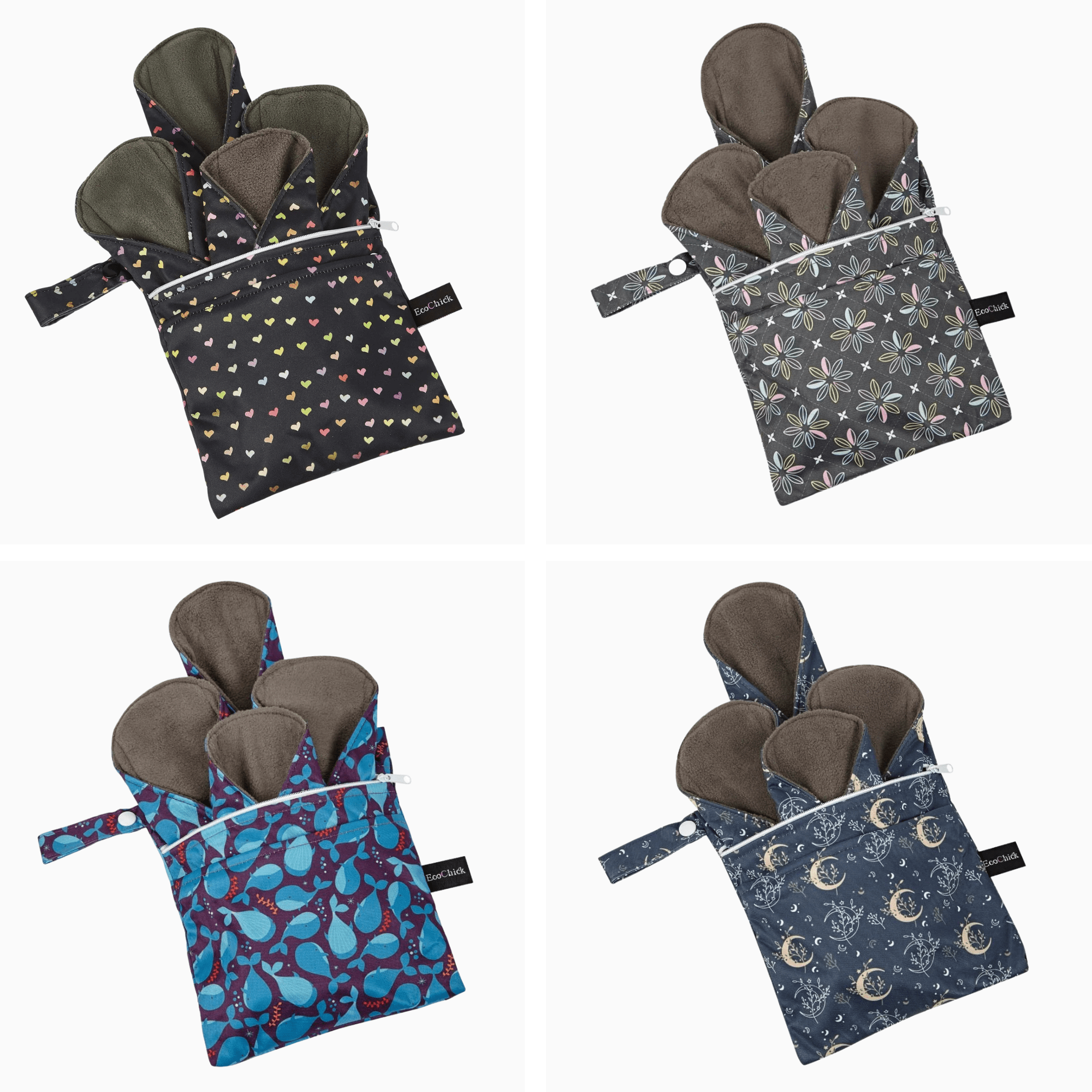 EcoChick Patterned Reusable Sanitary Pads - REGN