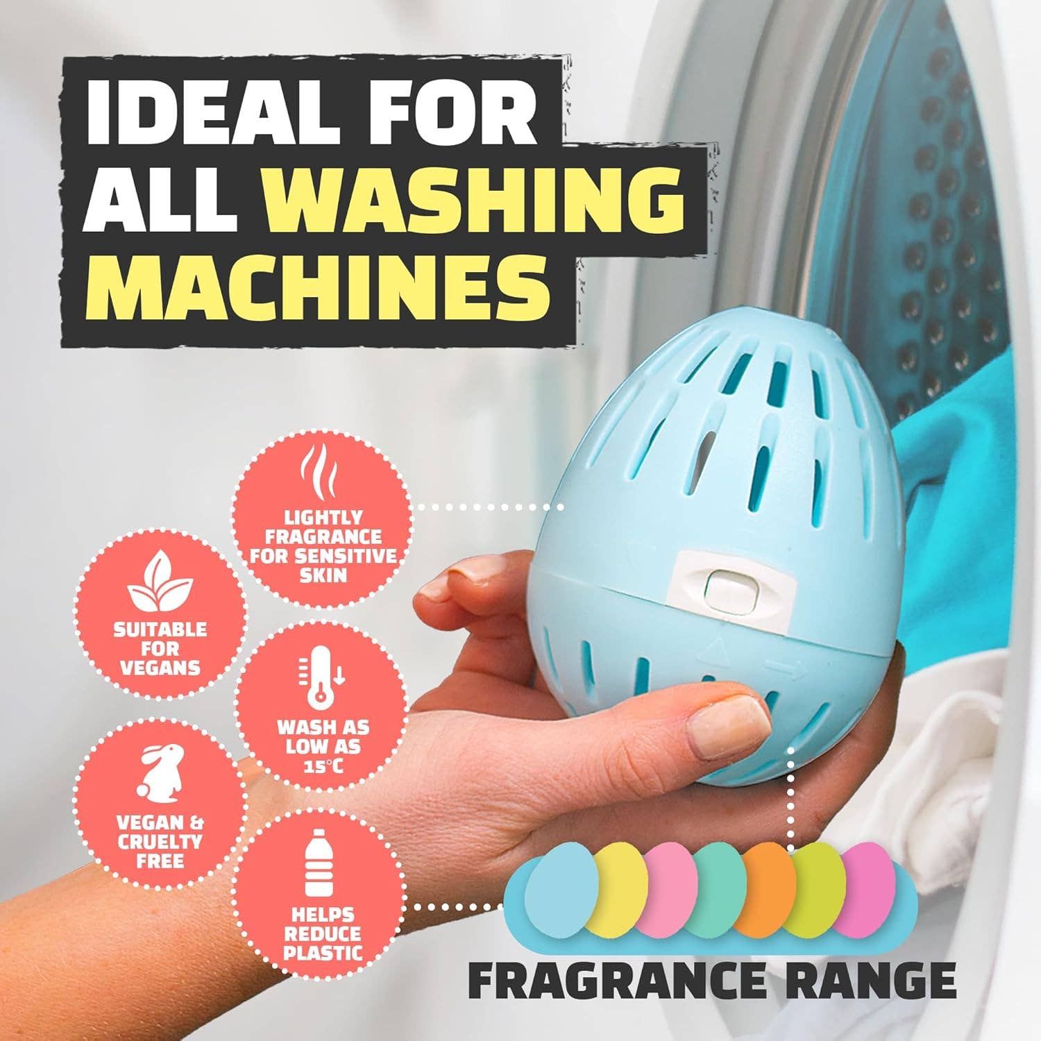 Ecoegg Bio Laundry Egg Fresh Linen 70 Washes Refillable Detergent Alternative - REGN