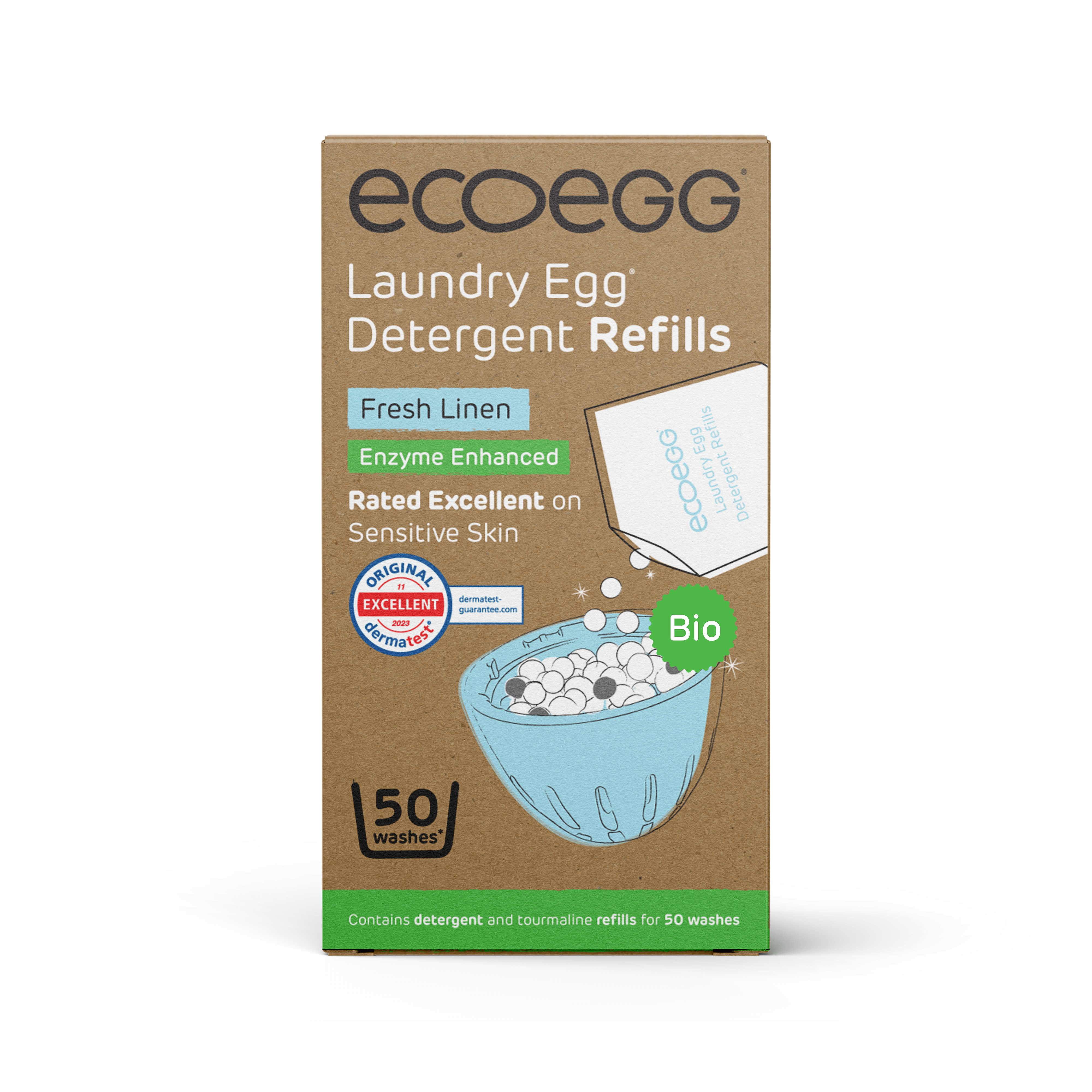 EcoEgg Enzyme Laundry Detergent – Sensitive Skin, Aquatic - Friendly, Vegan Formula - REGN