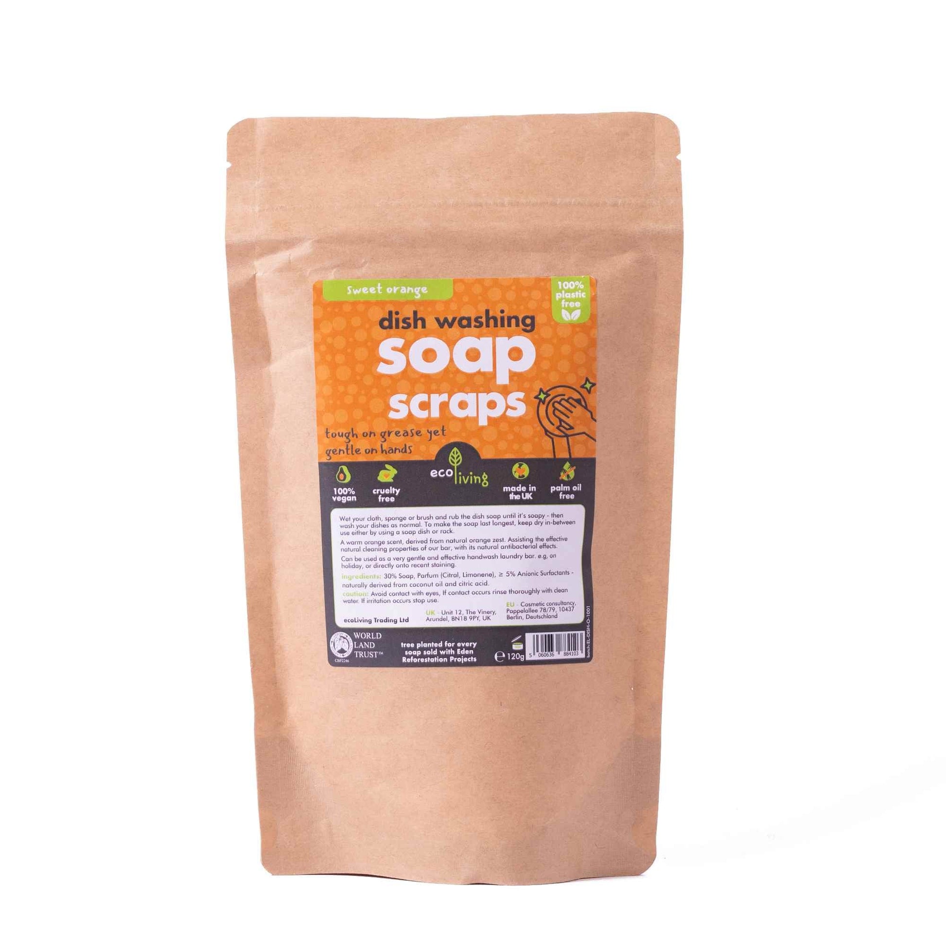 ecoLiving Dish Soap Scraps – Zero Waste Natural Cleaning (120g, UK Made) - REGN