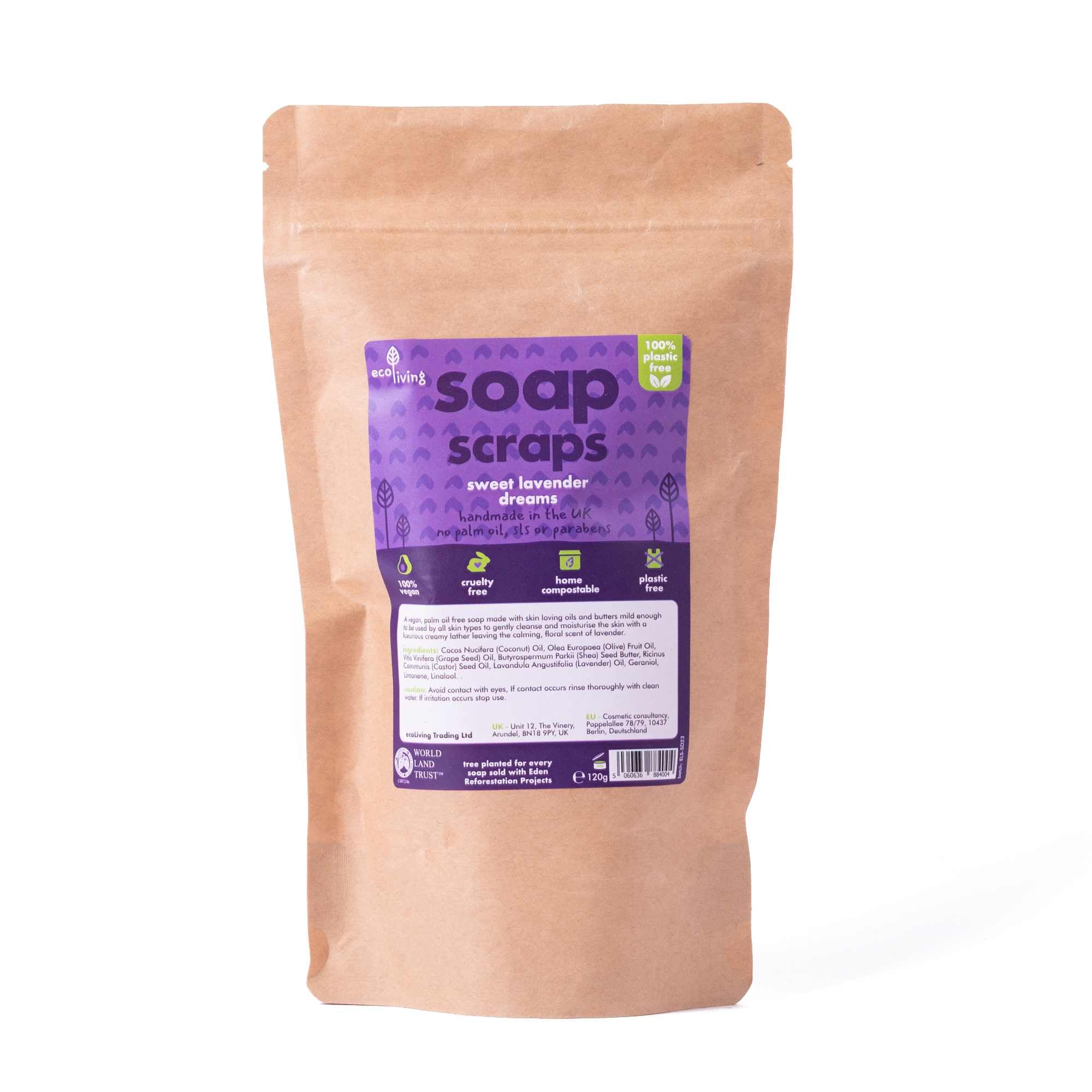 ecoLiving Hand & Body Soap Scraps – Zero Waste Natural Skincare (120g, UK Made) - REGN