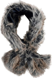 Sock Stack Elegant Faux Fur Winter Scarf Wrap Collar Shawl For Women Paris Style Neck