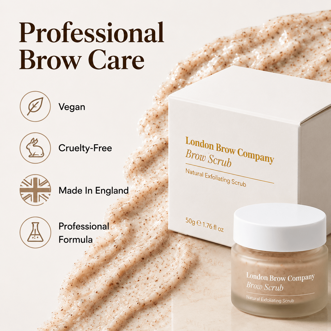 Exfoliating Brow Scrub – Natural Pre-Treatment for Henna & Tint - REGN