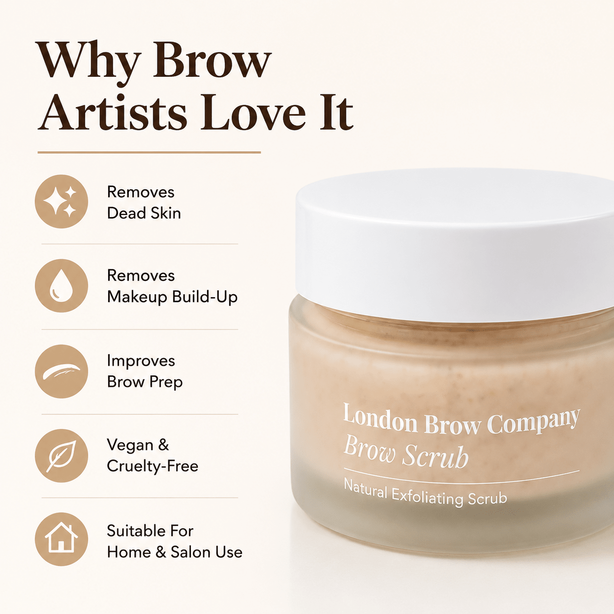 Exfoliating Brow Scrub – Natural Pre-Treatment for Henna & Tint - REGN
