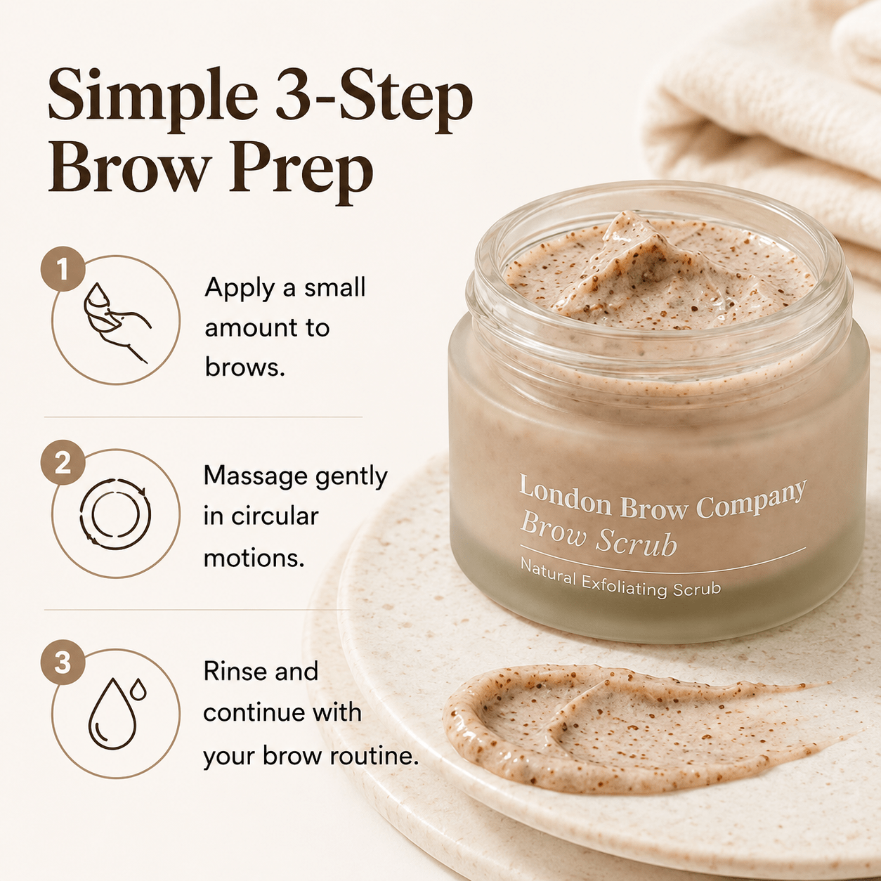 Exfoliating Brow Scrub – Natural Pre-Treatment for Henna & Tint - REGN