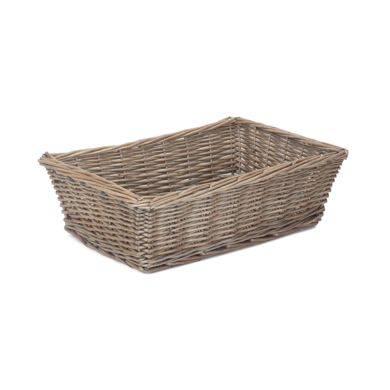 Extra Large Antique Wash Tapered Tray Basket - REGN