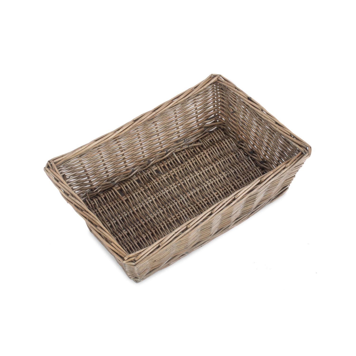 Extra Large Antique Wash Tapered Tray Basket - REGN