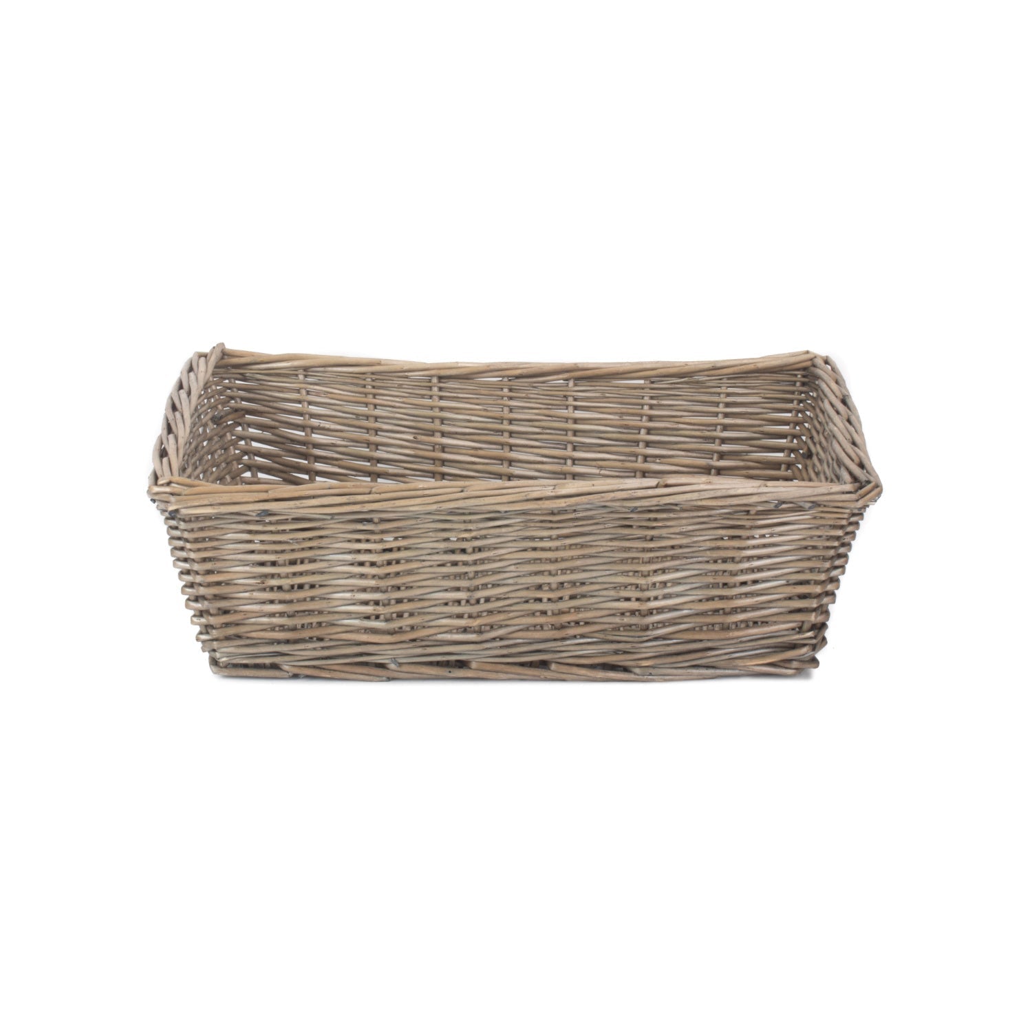 Extra Large Antique Wash Tapered Tray Basket - REGN