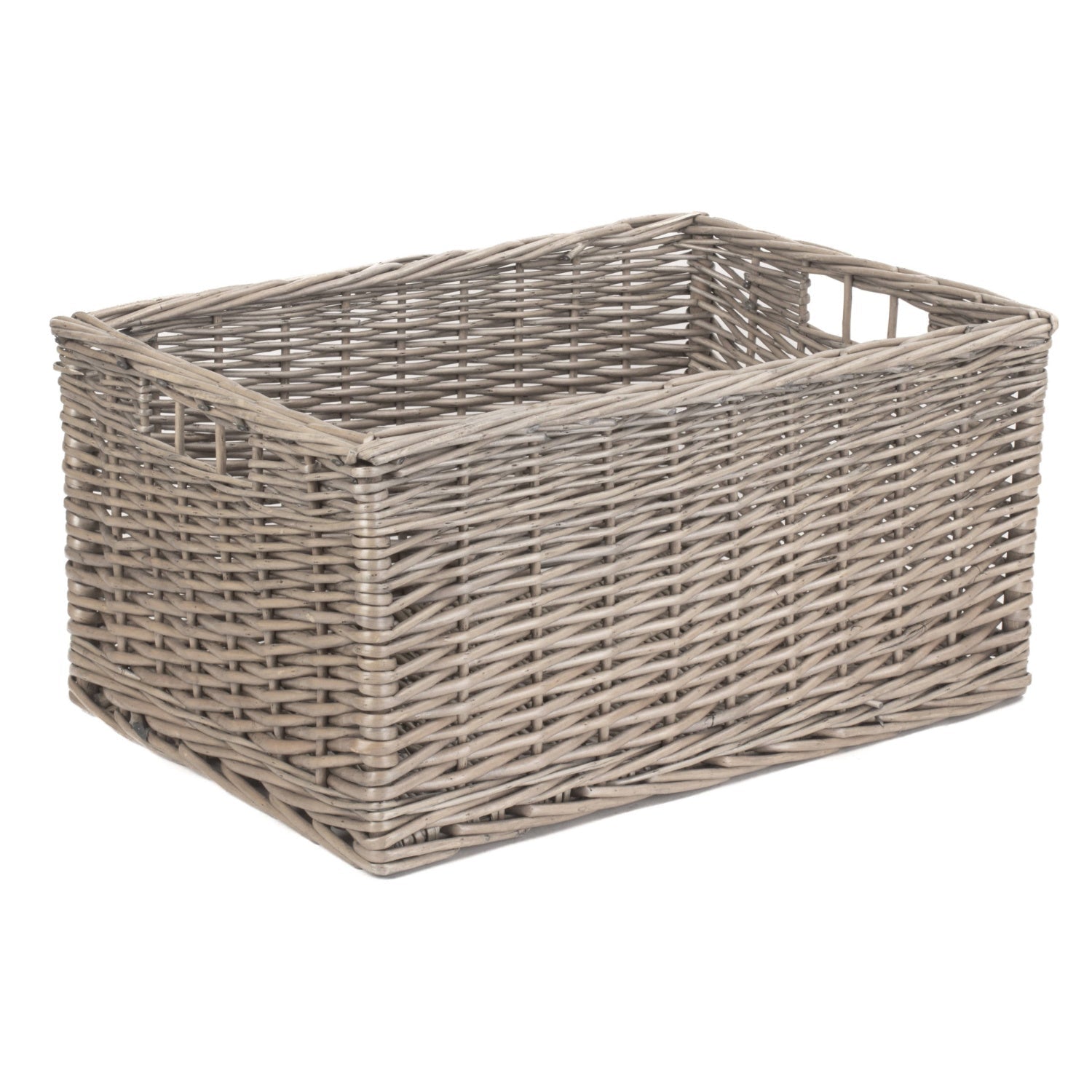 Extra Large Antique Wash Willow Storage Basket - REGN